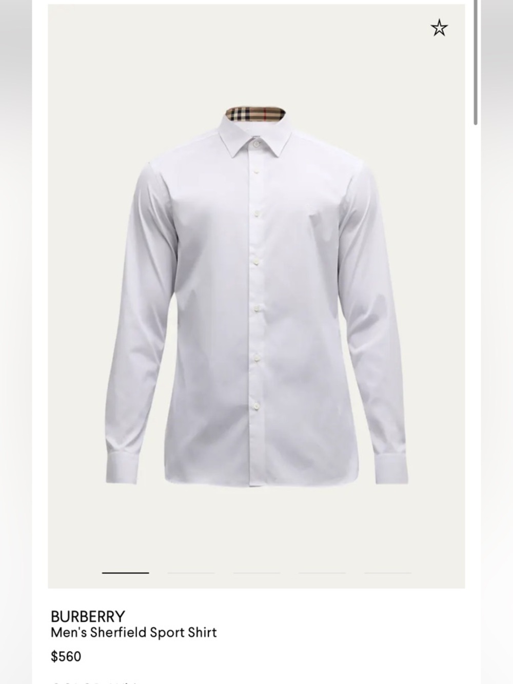 Men’s Burberry button down